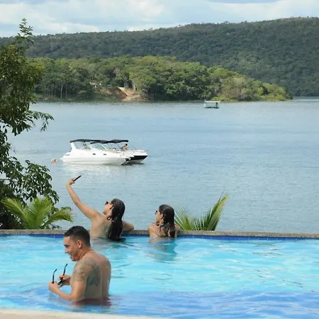 APÊ LINDO ALDEIA DO LAGO COM COZINHA MOBÍLIA NOVA JUNTO AO LAGO CORUMBÁ e KAWANA PARK Caldas Novas Exterior foto